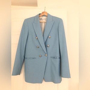 Zara oversized blue blazer-size XS